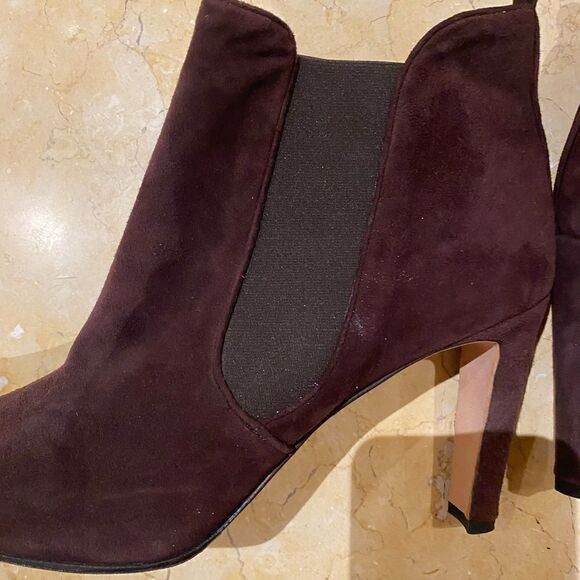 Brown suede slip on Manolo Blahnik booty in size 41 - Picture 9 of 16